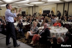 Republican presidential candidate U.S. Senator Ted Cruz (R-TX) speaks at the First in the Nation Republican Leadership Conference in Nashua, New Hampshire, April 18, 2015.