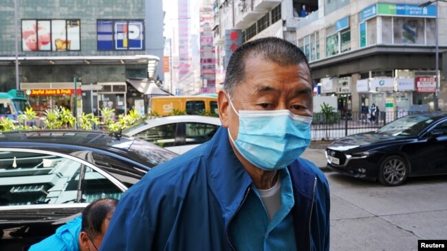 资料照：香港传媒大亨黎智英