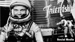 Astronaut John Glenn orbited Earth in the "Friendship 7" spacecraft in 1962.