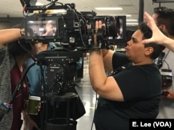 Angelica Reyes is from Puerto Rico. She attends the LA Film School. She is going to be a senior and she wants to be a cinematographer. in the Academy Gold program, she worked for Panavision, a provider of camera and production equipment.