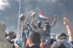 ناصریہ میں حکومت کے خلاف مظاہرے کا ایک منظر۔ 28 نومبر 2019