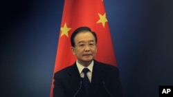 원자바오 중국 총리. (자료사진)