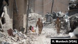 داعش کی شکست کے بعد موصل کا قدیم حصہ کھنڈارت کا منظر پیش کر رہا ہے۔ جولائی 2017