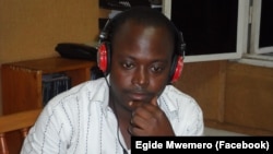Le journaliste burundais Egide Mwemero.