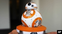 FILE - Sphero's BB-8 droid toy, inspired by "Star Wars: The Force Awakens"
