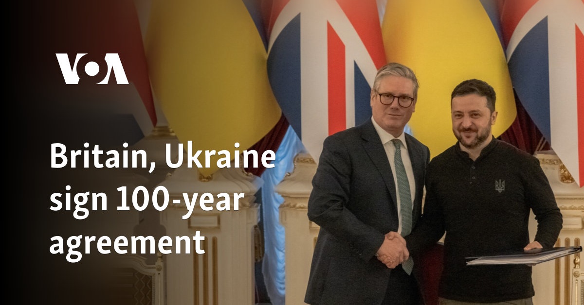 Britain, Ukraine sign 100-year agreement