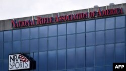 Kantor pusat asosiasi nasional pemilik senjata api (NRA) di Fairfax, Virginia, 6 Agustus 2020. (Foto: Olivier DOULIERY / AFP)