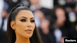 FILE - Reality television star and influencer Kim Kardashian.