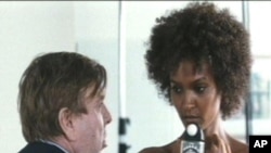 A scene from "Desert Flower" with Timothy Spall and Liya Kebede.