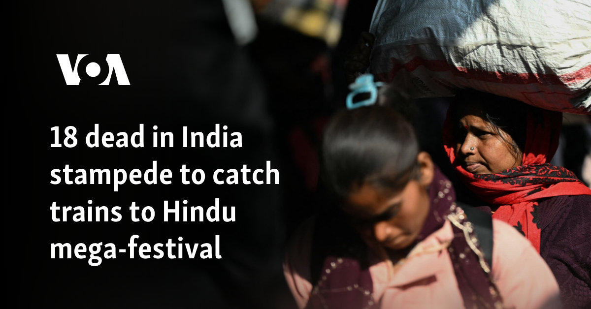 18 dead in India stampede to catch trains to Hindu mega-festival