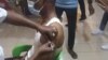 Vaccination contre le coronavirus à l'hôpital Blanche Gomez de Brazzaville, le 31 mars 2021. 