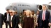 دیدار کلینتون با رهبران دولت موقت لیبی