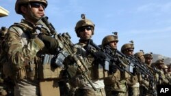 Beberapa anggota pasukan komando Afghanistan (foto: ilustrasi).
