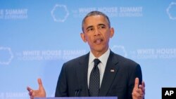 奧巴馬在反恐峰會發表講話
