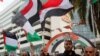 Des centaines de Syriens manifestent à Damas contre les frappes américaines