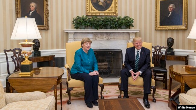 Канцлер Германии Ангела Меркель и президент США Дональд Трамп (архивное фото)