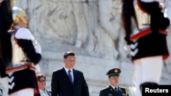 中国国家主席习近平在意大利罗马 (2019年3月22日)