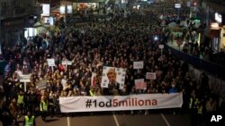 Još jedan protest protiv aktuelne vlasti "Jedan od pet miliona" održan je u Beogradu, 2. marta 2019.