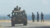 Uma caravana militar das Forças de Defesa da África do Sul patrulha Pemba. 5 de Agosto 2021
