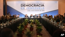 لیما گروپ کا اجلاس پیرو کے دارالحکومت میں ہوا۔ 