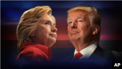 힐러리 클린턴(왼쪽) 미 민주당 대통령 후보와 도널드 트럼프 공화당 후보.