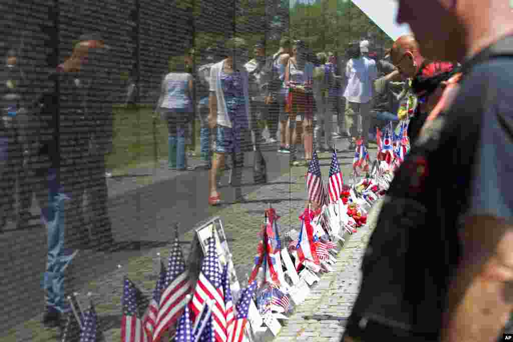 Đài tưởng niệm chiến tranh Việt Nam ở thủ đô Washington.
