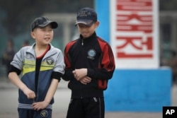On the streets of Pyongyang there are teenage boys with baseball hats cocked sideways, K-pop style, April 16, 2017.