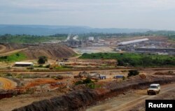 FILE - A view of processing facilities at Tenke Fungurume, a copper and cobalt mine 110 kilometers northwest of Lubumbashi in Congo's copper-producing south.