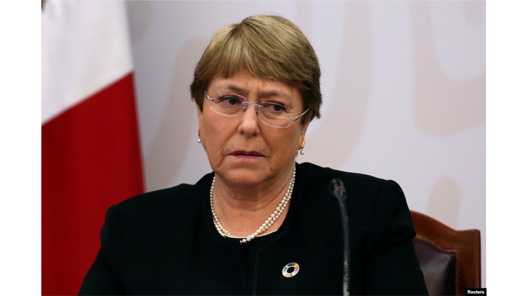 Michelle Bachelet di Meksiko City, 8 April 2019. (Foto: dok).