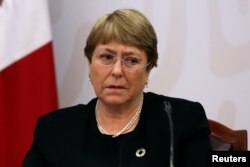 Michelle Bachelet di Meksiko City, 8 April 2019. (Foto: dok).