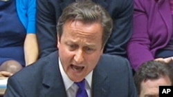 Frayim Ministan kasar Birtaniya David Cameron. (file photo)