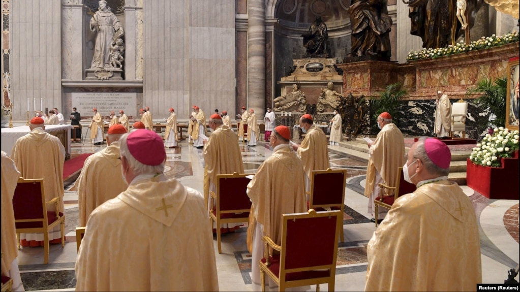 Giáo hoàng Phanxicô làm lễ tại Nhà thờ St. Peter, Vatican (ảnh tư liệu).