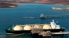 FILE - A 2012 photo shows Woodside Energy Ltd's LNG (liquefied natural gas) tanker at the Karratha gas plant loading terminal in the north of Western Australia. (AFP photo/ HO / Woodside Energy LTD)