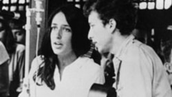 Joan Baez and Bob Dylan perform at the Newport Jazz Festival in Newport, Rhode Island, in 1963