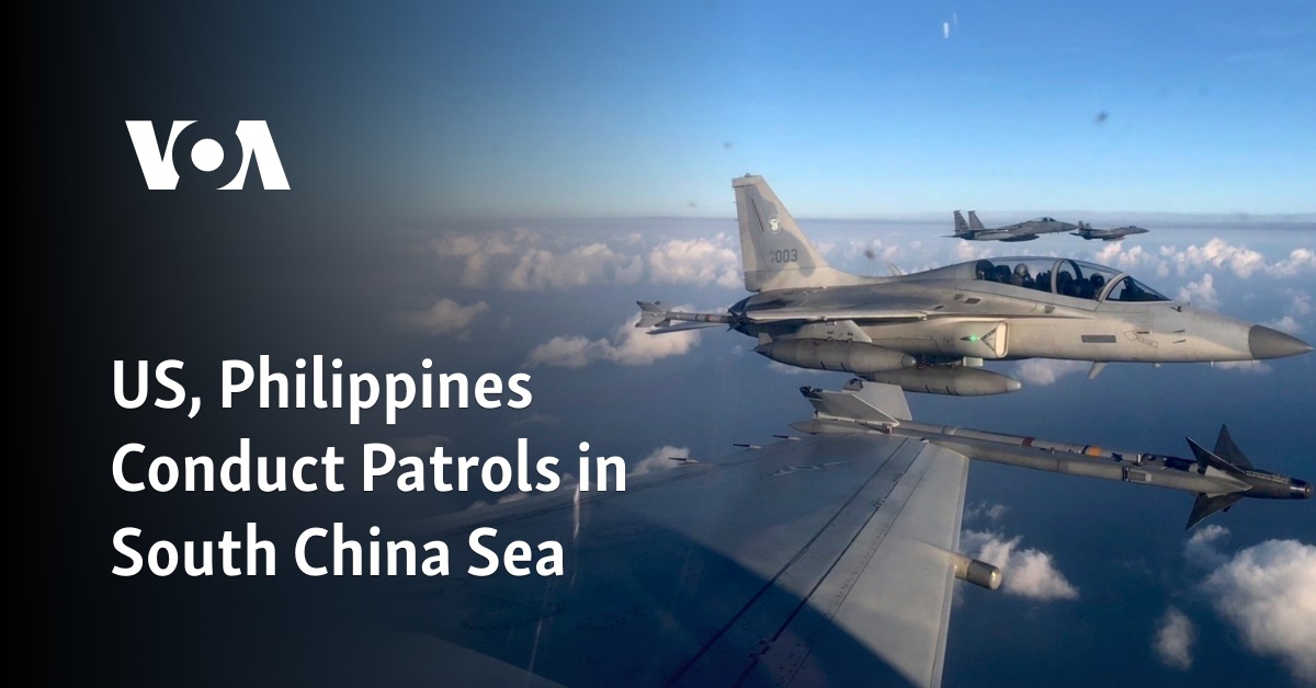 US, Philippines Conduct Patrols in South China Sea