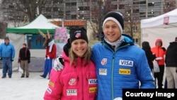 Brother and sister and U.S. Nordic Ski Team teammates Sadie and Erik Bjornsen (Photo by Robert Whitney)