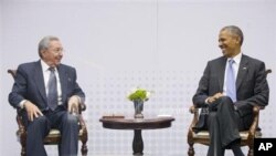 Raúl Castor e Barack Obama encontraram-se em Abril