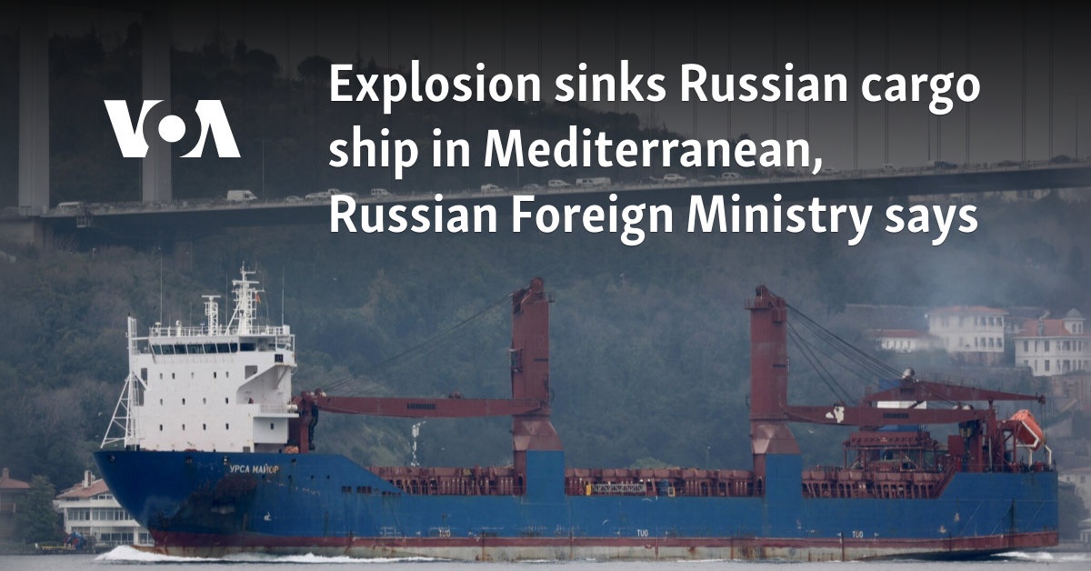 Russian Cargo Vessel Ursa Major Sinks in Mediterranean