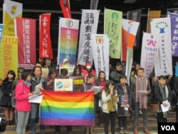 台灣80個公民團體召開聯合記者會（美國之音張永泰拍攝）