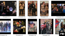 FBI công bố hình ảnh của những kẻ bạo loạn tấn công Điện Capitol hôm 6/1/2021.