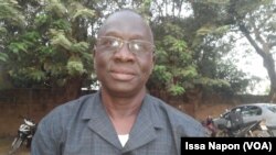 Pissyamba Ouedraogo, président du syndicat de santé au Burkina Faso, le 21 novembre 2016. (VOA/Issa Napon)