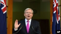 Thủ tướng Australia Kevin Rudd.