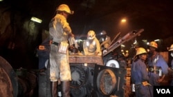 Workers at the BCL company in Selibe Phikwe, Botswana.