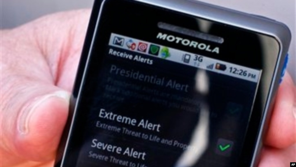 US Launches Cell Phone Emergency Alert System