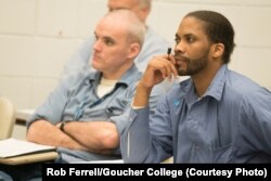 GPEP students in class at Maryland Correction Institution Jessup. (Courtesy Rob Ferrell / Goucher College)