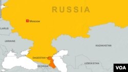 Russia, highlighting Dagestan