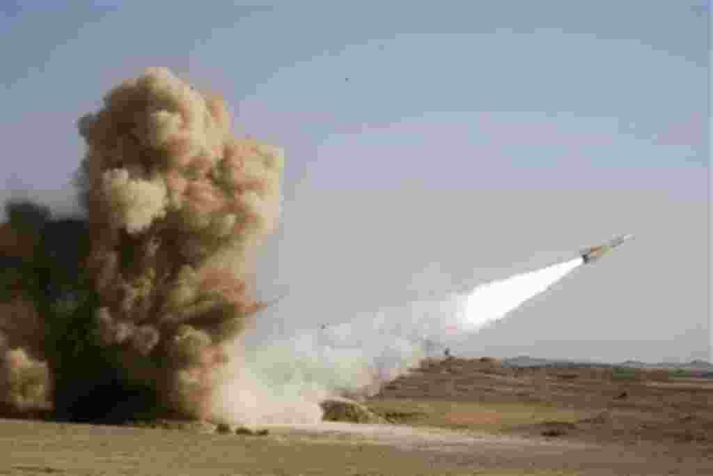 This photo released by the Iranian army, claims to show launching of Shahin missile in armed forces war games, outside the city of Semnan about 140 miles (240 kilometers) east of the capital Tehran, Iran, Thursday, Nov. 18, 2010. Iran has successfully tes