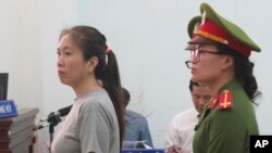 Vietnam Blogger Nguyen Ngoc Nhu Quynh's trial. (File)