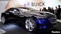 The Buick Avista concept car is displayed at the North American International Auto Show in Detroit, Michigan, Jan. 12, 2016.