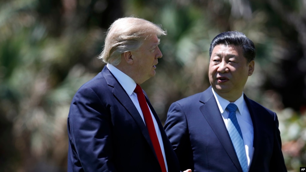 Ảnh tư liệu - Tổng thống Donald Trump và Chủ tịch Trung Quốc Tập Cận Bình tại khu nghỉ dưỡng Mar-a-Lago, Florida ngày 07/04/2017. 